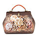 Bag 'Bouquet of roses'. Valise. Pelle Volare. Online shopping on My Livemaster.  Фото №2