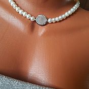 Украшения handmade. Livemaster - original item Necklace: Pearl necklace with rose quartz. Handmade.
