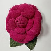 Украшения handmade. Livemaster - original item flowers suede. Camellia Chanel 
