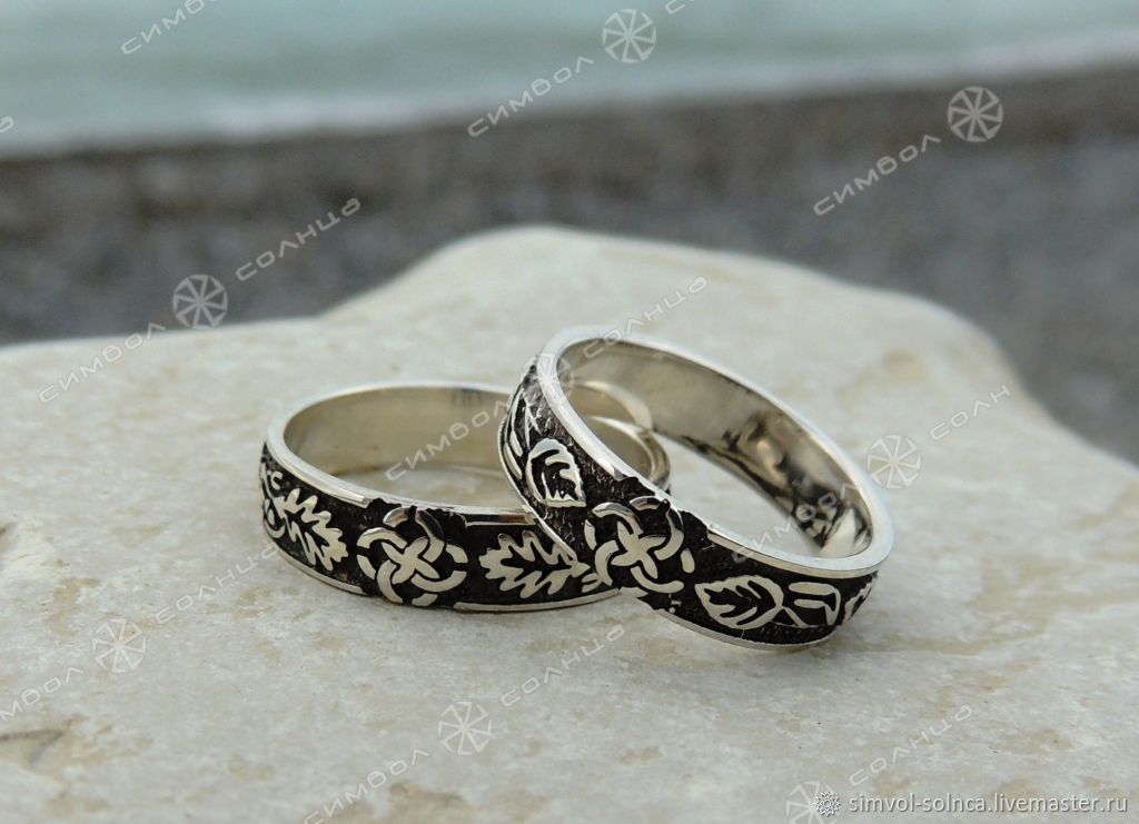 Wedding rings IN LEAVES, Folk decorations, Sochi,  Фото №1