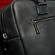 Men's leather bag handmade in black. Men\'s bag. qualitas. Online shopping on My Livemaster.  Фото №2