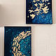 Oil painting and gold leaf 'Fish' abstraction gold. Pictures. HappyFingers Movie store (happyfingers). My Livemaster. Фото №4