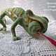 Chameleon  - needle felted – Soft Sculpture. Felted Toy. macrobiser. Online shopping on My Livemaster.  Фото №2