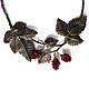 Necklace made of leather and quartz 'raspberry', Necklace, Moscow,  Фото №1