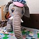 Elephants. Mom and her baby Jumbo. Theatrical tablet doll. Puppet show. teatr.tati. My Livemaster. Фото №5