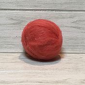 Материалы для творчества handmade. Livemaster - original item Russian wool 27 microns. Light Coral Tops.. Handmade.