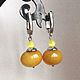 Earrings with rauchtopaz, Earrings, St. Petersburg,  Фото №1