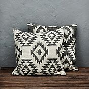 Для дома и интерьера handmade. Livemaster - original item Pillow case with ethnic pattern. Handmade.