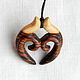 Pendant - Amulet 'sprout of a fern' (Eben). Pendant. OakForest Wooden Jewelry. My Livemaster. Фото №4