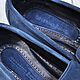 Men's loafers made of genuine suede, in blue. Loafers. SHOES&BAGS. My Livemaster. Фото №6