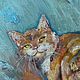 Oil painting 'Happy Cat'. Pictures. Zhanne Shepetova. My Livemaster. Фото №4