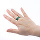 Malachite RING (Size 18.5) Handmade Ring. Rings. ARIEL - MOSAIC. My Livemaster. Фото №4