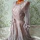 Elegant dress 'Openwork dream-2', made of mohair on silk. Dresses. hand knitting from Galina Akhmedova. My Livemaster. Фото №5