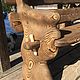 Скамейка для сада из брашированного дерева. Скамейки для сада. AVK_Wood дизайн изделий из дерева. Ярмарка Мастеров.  Фото №4