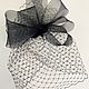 Вуалетка на заколке "Marsel". Заколки. ZHAKI HATS. Ярмарка Мастеров.  Фото №4
