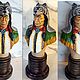 Indian warrior - decorative bust made of wood. Figurine. Art Branch Org (ArtBranchOrg). My Livemaster. Фото №4