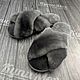 Women's Slippers made of natural fur 'Chanel', Slippers, Nalchik,  Фото №1