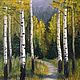 Oil painting ' birch grove on a Sunny day», Pictures, Novosibirsk,  Фото №1