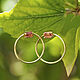 Золотые серьги-гвоздики 585 пробы с сапфирами. Серьги-пусеты. Daizy Jewellery. Ярмарка Мастеров.  Фото №5