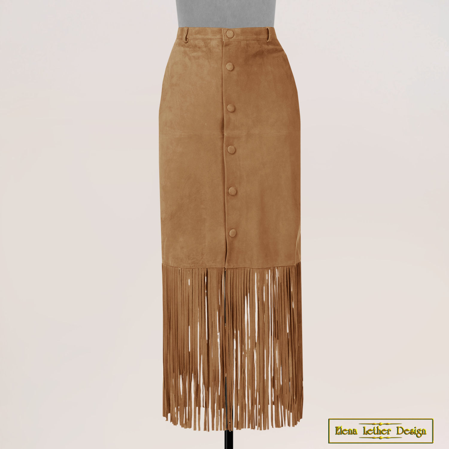 suede maxi skirt