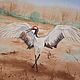  Dance of Japanese cranes watercolor painting. Pictures. marselart. My Livemaster. Фото №4