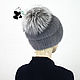 Elegant ladies hat made of fur Finnish mink. Art.DF-137. Caps. Mishan (mishan). My Livemaster. Фото №4