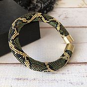 Украшения handmade. Livemaster - original item Green Snake Bead Bracelet. Handmade.