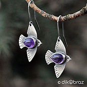 Украшения handmade. Livemaster - original item Earrings are migratory birds. Handmade.