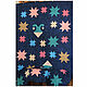 Bright Blue Quilted Designer Bedspread Premium Cotton on the Bed. Bedspreads. irina-cross-stitch. My Livemaster. Фото №5