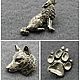 Значок брошь ВОЛК ВОЛКИ украшение подарок wolf pin brooch badge, Значок, Москва,  Фото №1