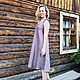 Linen dress, length below the knee, loose fitting, Dresses, Tomsk,  Фото №1