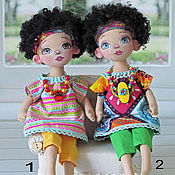 Куклы и игрушки handmade. Livemaster - original item Dolls and dolls: mulatochka. Handmade.