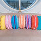Подушка в виде пирожного Macaron. Яркий жёлтый. Подушки. Best Wishes. Ярмарка Мастеров.  Фото №4