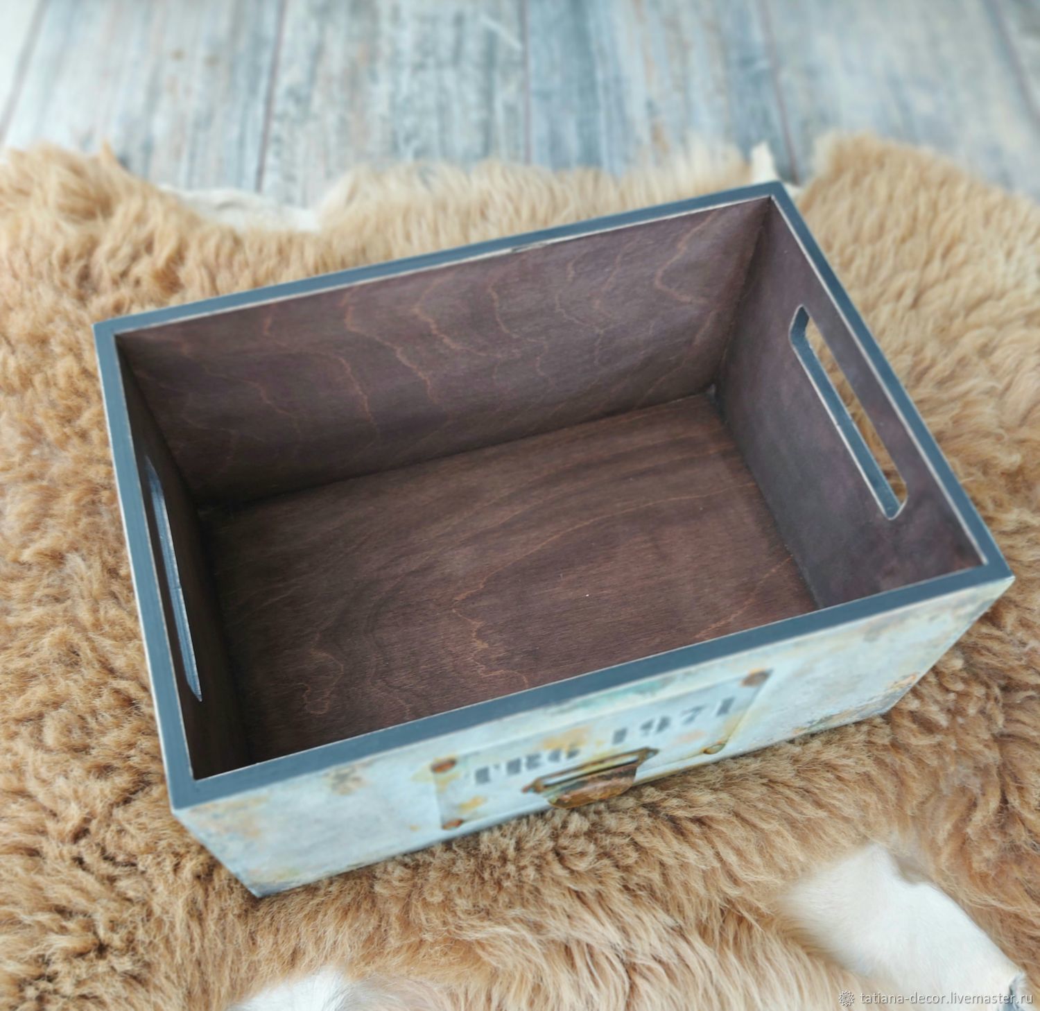 Ящик мужской деревянный для хранения и подарков Лофт в интернет ...