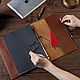 A4 album with adjustable buckle made of genuine leather. Sketchbooks. KullikovCraft. My Livemaster. Фото №5
