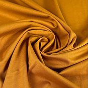 Материалы для творчества handmade. Livemaster - original item Fabric: Punto Milano ochre knitwear. Handmade.