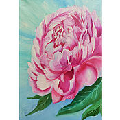 Картины и панно handmade. Livemaster - original item Painting peony flower 