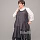 Order tunic: Art. .4585 Italian cambric tunic with corners, black. MilaMi. Livemaster. . Tunics Фото №3