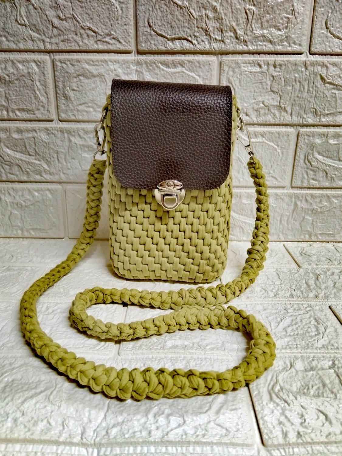 Вязанная сумка кросс-боди из трикотажной пряжи в интернет-магазине ...