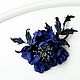 Leather decoration rose Gina. Brooch, barrette or headband. Brooches. lanssveta. Online shopping on My Livemaster.  Фото №2