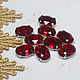 Order Rhinestones oval 14/10 mm Red in a frame. agraf. Livemaster. . Rhinestones Фото №3