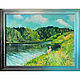 Picture in the frame "Fishing" 2004 65x50, Pictures, Morshansk,  Фото №1