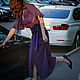 silk wrap dress in bohemian style 'seventies'. Dresses. Lana Kmekich (lanakmekich). Online shopping on My Livemaster.  Фото №2