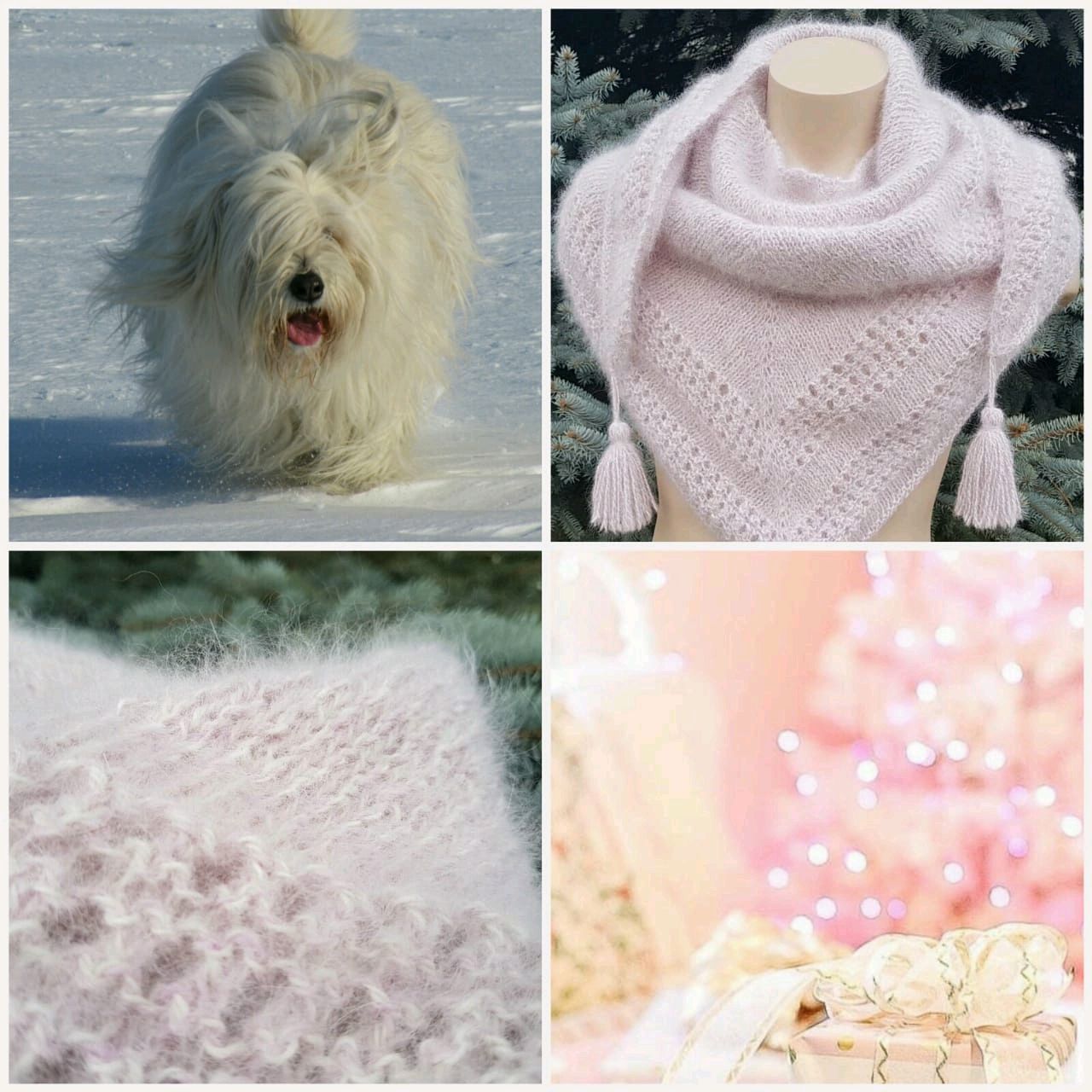 Бактус/шаль/косынка из собачьей шерсти в интернет-магазине Ярмарка ...