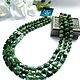 Green jade necklace 'In a green pool', Necklace, Moscow,  Фото №1