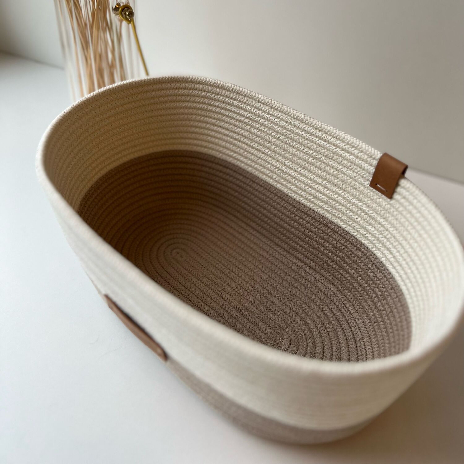 Овальная корзина, корзина для косметики, корзина ручной работы – купить ...