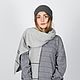 Заказать Кашемировый шарф палантин  с полосками  шарф. Knit_Ox   Оксана. Ярмарка Мастеров. . Шарфы Фото №3