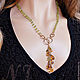 Natural Green Peridot and Citrine Necklace. Necklace. Nathalis Jewelry. Online shopping on My Livemaster.  Фото №2