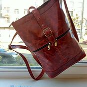 Сумки и аксессуары handmade. Livemaster - original item Backpack leather womens. Handmade.
