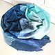 scarf felted turquoise-blue, Scarves, Barnaul,  Фото №1